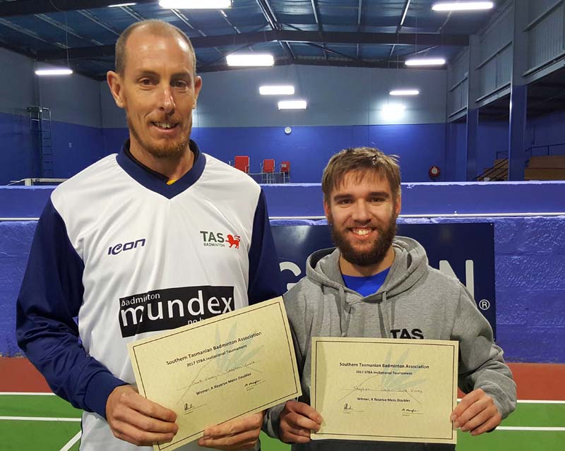 A Reserve Mens Doubles Winners