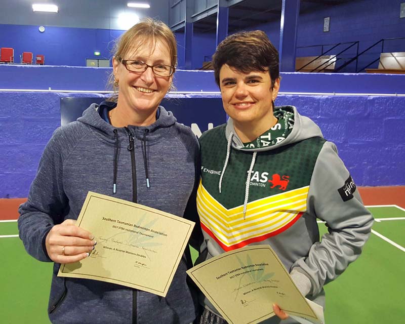 A Reserve Womens Doubles Winners